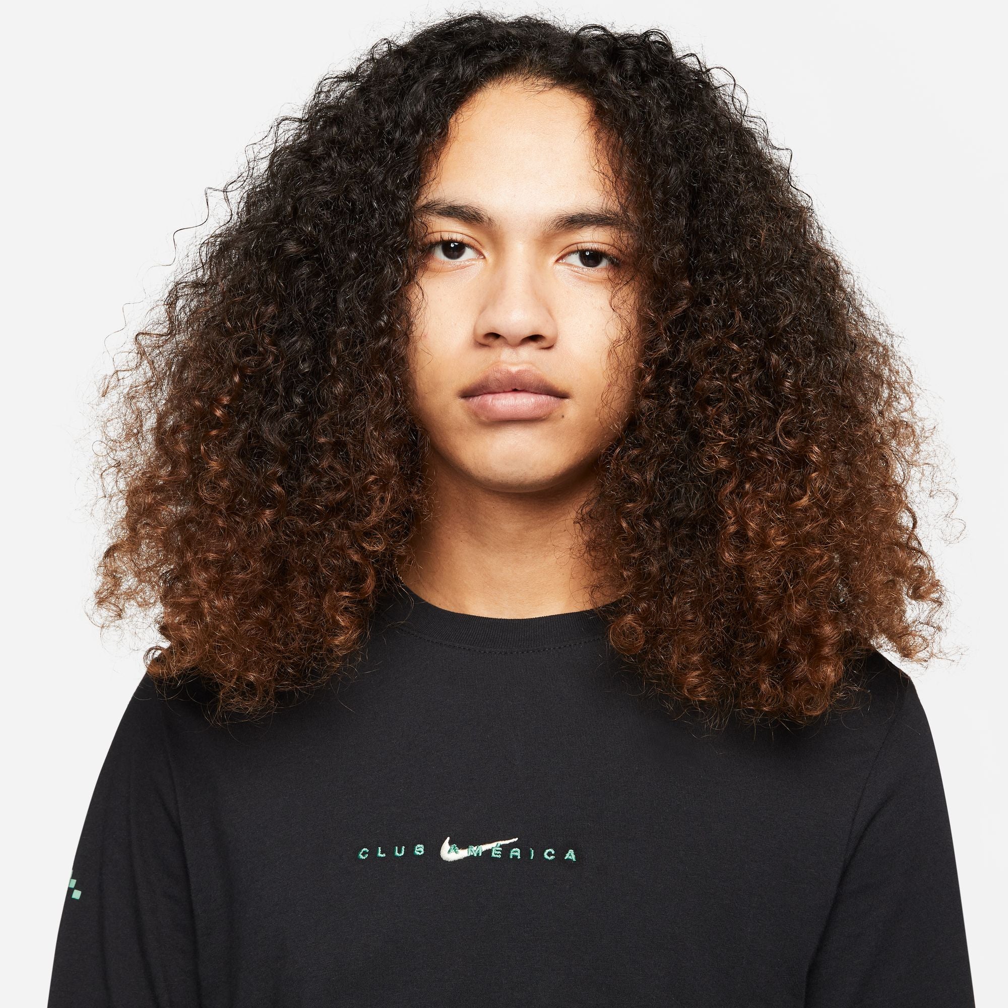 Club America Men's Long-Sleeve Soccer T-Shirt - DD6936-010-NIKE by Nike | Available at Niky's Sports