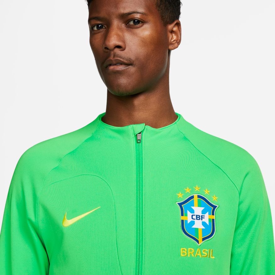 Nike Brazil Academy Pro Men's Knit Soccer Jacket - DH4741-330-NIKE by Nike | Available at Niky's Sports