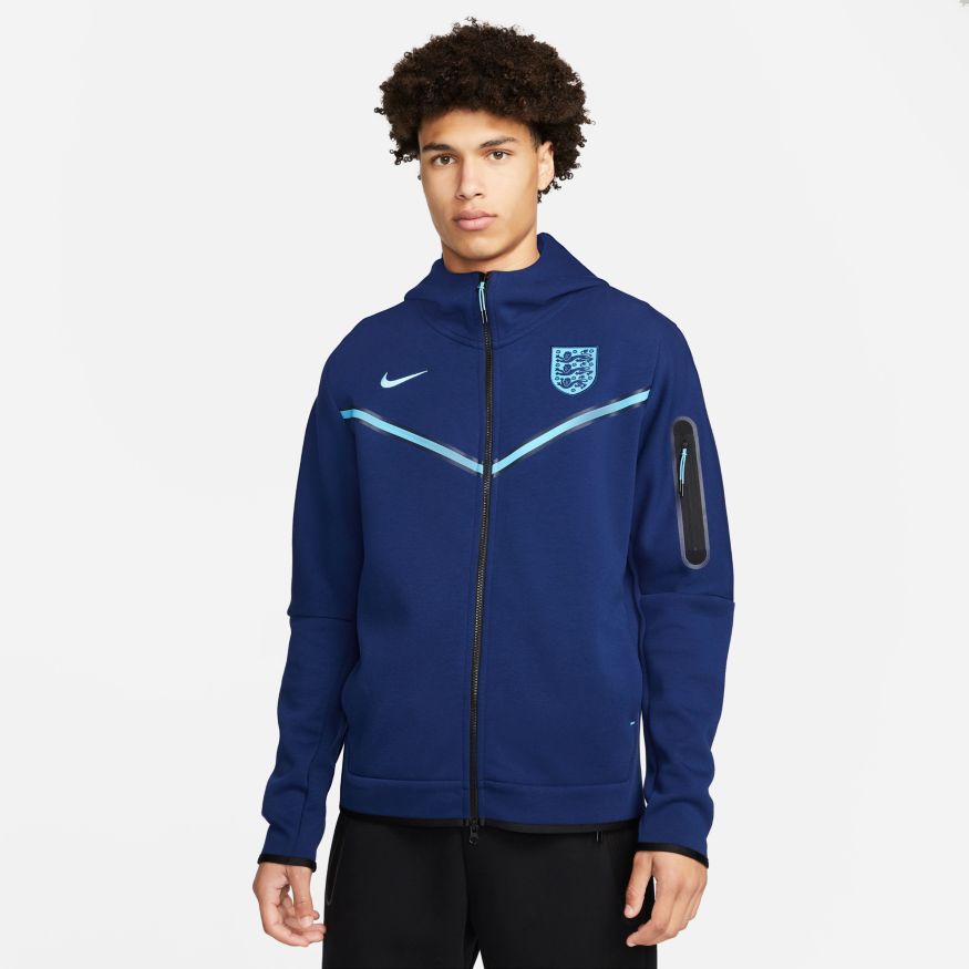 Nike England Men's Full-Zip Tech Fleece Hoodie - DH4771-492-NIKE by Nike | Available at Niky's Sports