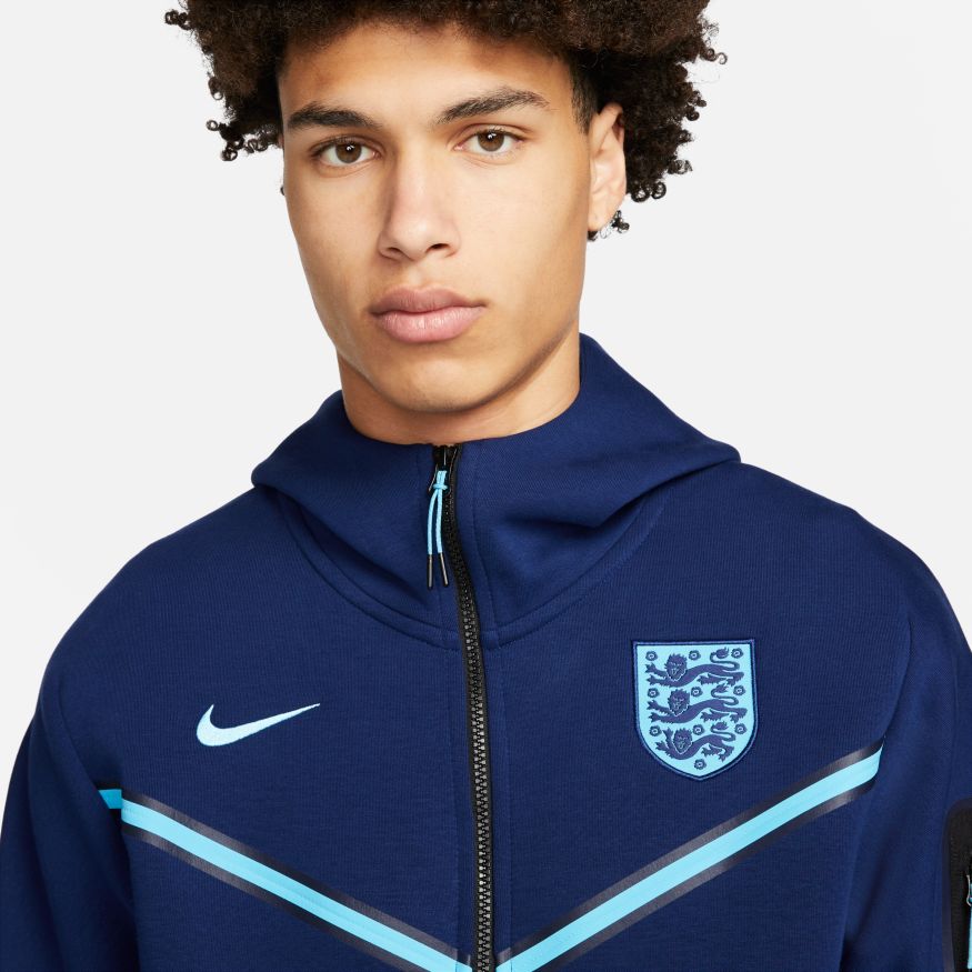 Nike England Men's Full-Zip Tech Fleece Hoodie - DH4771-492-NIKE by Nike | Available at Niky's Sports