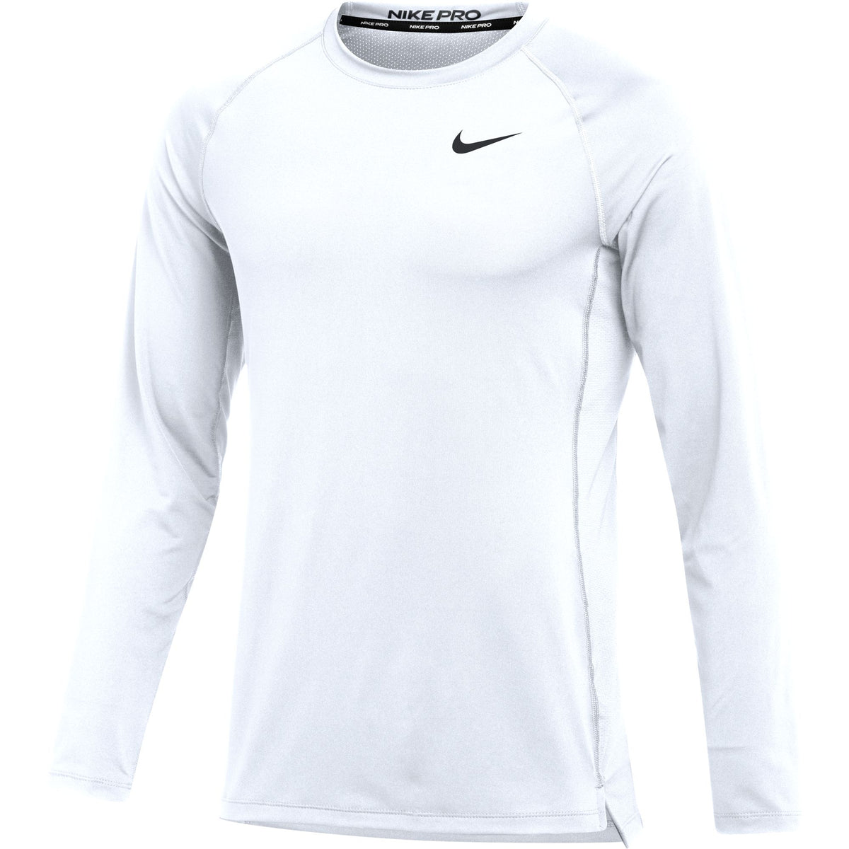 Nike Pro Slim White Ls Training Top - DH4788-100-NIKE by Nike | Available at Niky&#39;s Sports