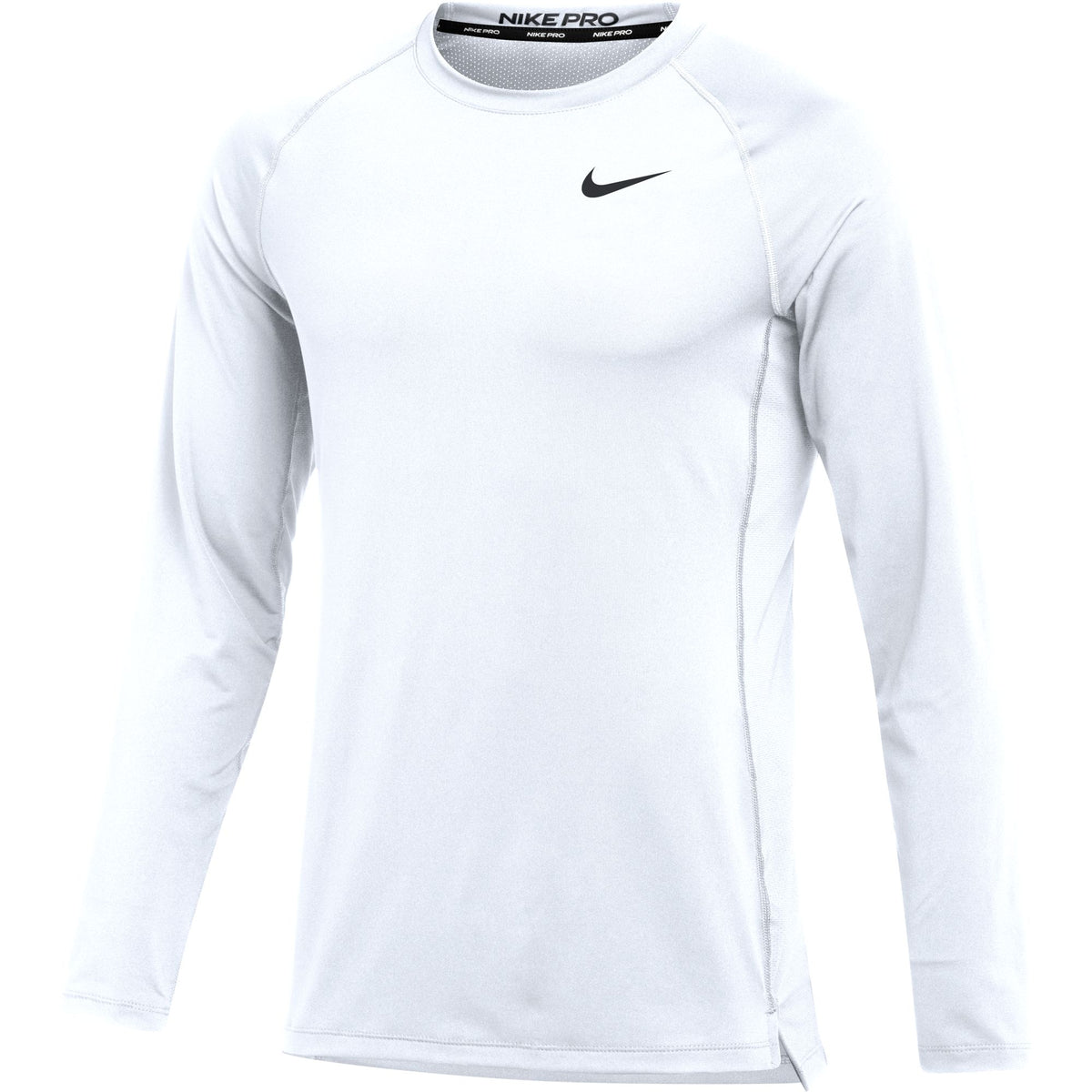 Nike Pro Slim White Ls Training Top - Niky's Sports