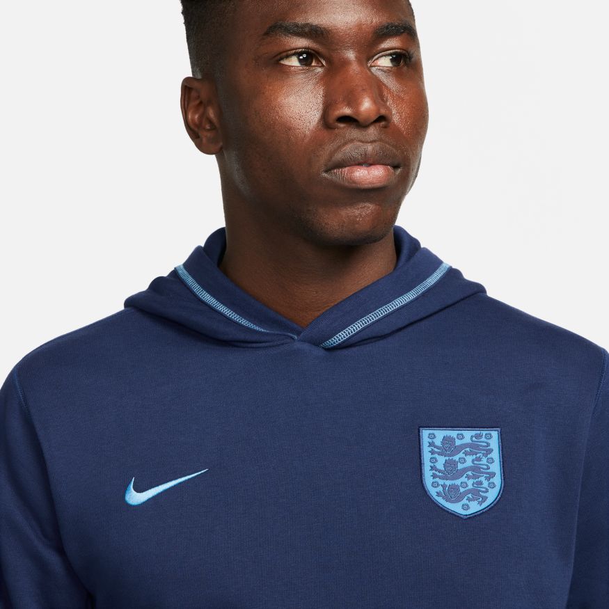 Nike England Men's French Terry Soccer Hoodie - DH4824-492-NIKE by Nike | Available at Niky's Sports