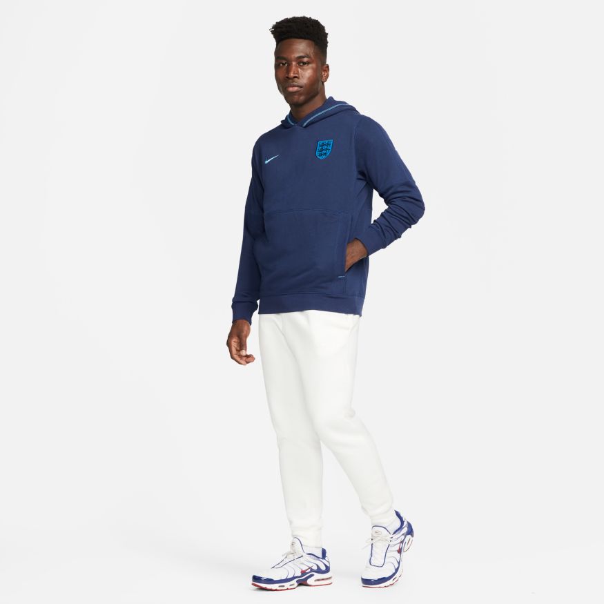 Nike England Men's French Terry Soccer Hoodie - DH4824-492-NIKE by Nike | Available at Niky's Sports