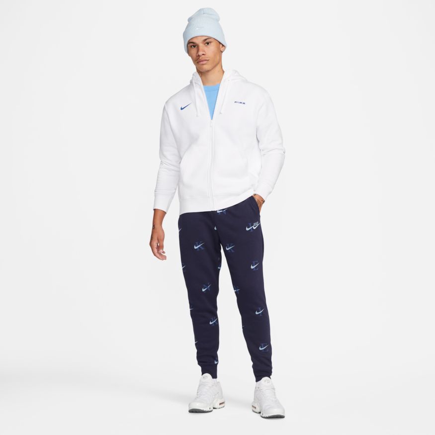 Nike FFF Club Fleece Men's Full-Zip Hoodie - DH4958-100-NIKE by Nike | Available at Niky's Sports