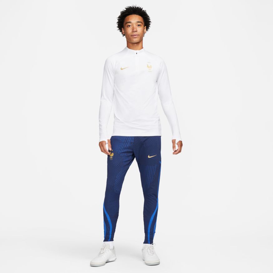 Nike France Strike Men's Nike Dri-FIT Knit Soccer Drill Top - DH6455-102-NIKE by Nike | Available at Niky's Sports