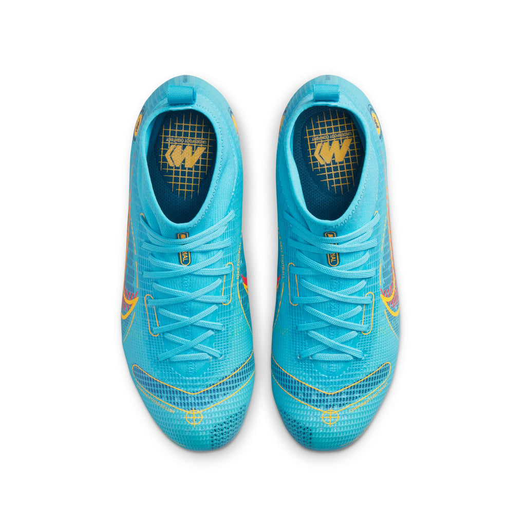 Nike Jr. Mercurial Superfly 8 Pro FG Little/Big Kids' Firm-Ground Soccer Cleats - DJ2843-484-NIKE by Nike | Available at Niky's Sports