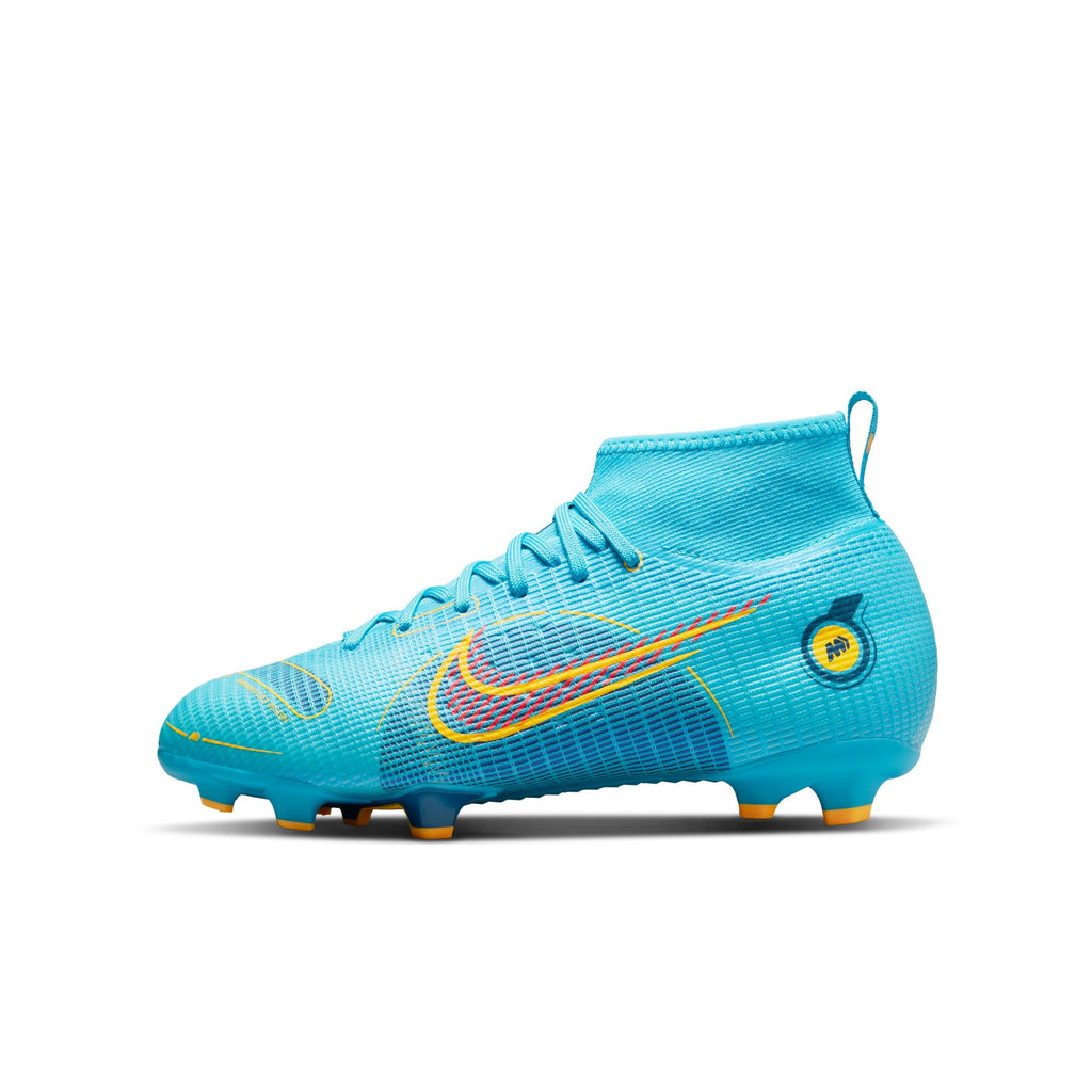 Nike Jr. Mercurial Superfly 8 Pro FG Little/Big Kids' Firm-Ground Soccer Cleats - DJ2843-484-NIKE by Nike | Available at Niky's Sports