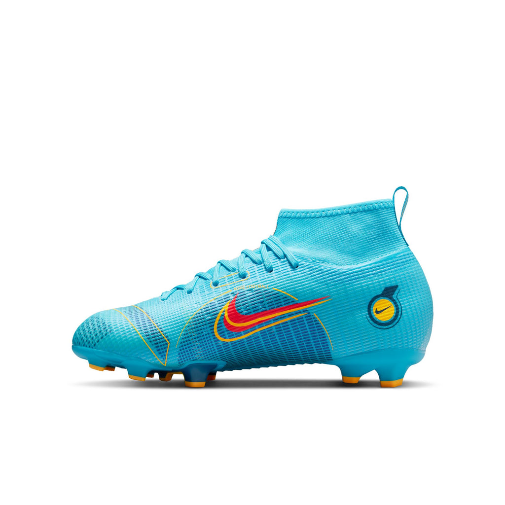 Nike Jr. Mercurial Superfly 8 Pro FG Little/Big Kids' Firm-Ground Soccer Cleats - DJ2843-484-NIKE by Nike | Available at Niky's Sports