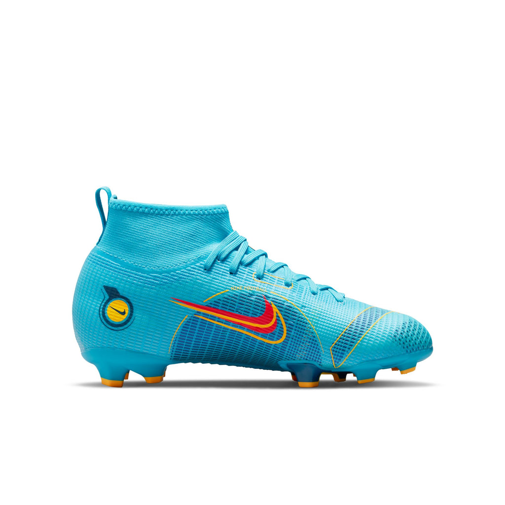 Nike Jr. Mercurial Superfly 8 Pro FG Little/Big Kids' Firm-Ground Soccer Cleats - DJ2843-484-NIKE by Nike | Available at Niky's Sports
