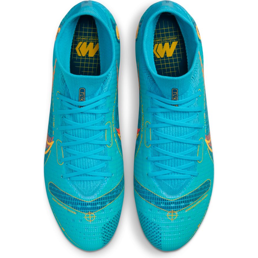 Nike Mercurial Superfly 8 Pro FG Firm-Ground Soccer Cleats Adult - DJ2848-484-NIKE by Nike | Available at Niky's Sports