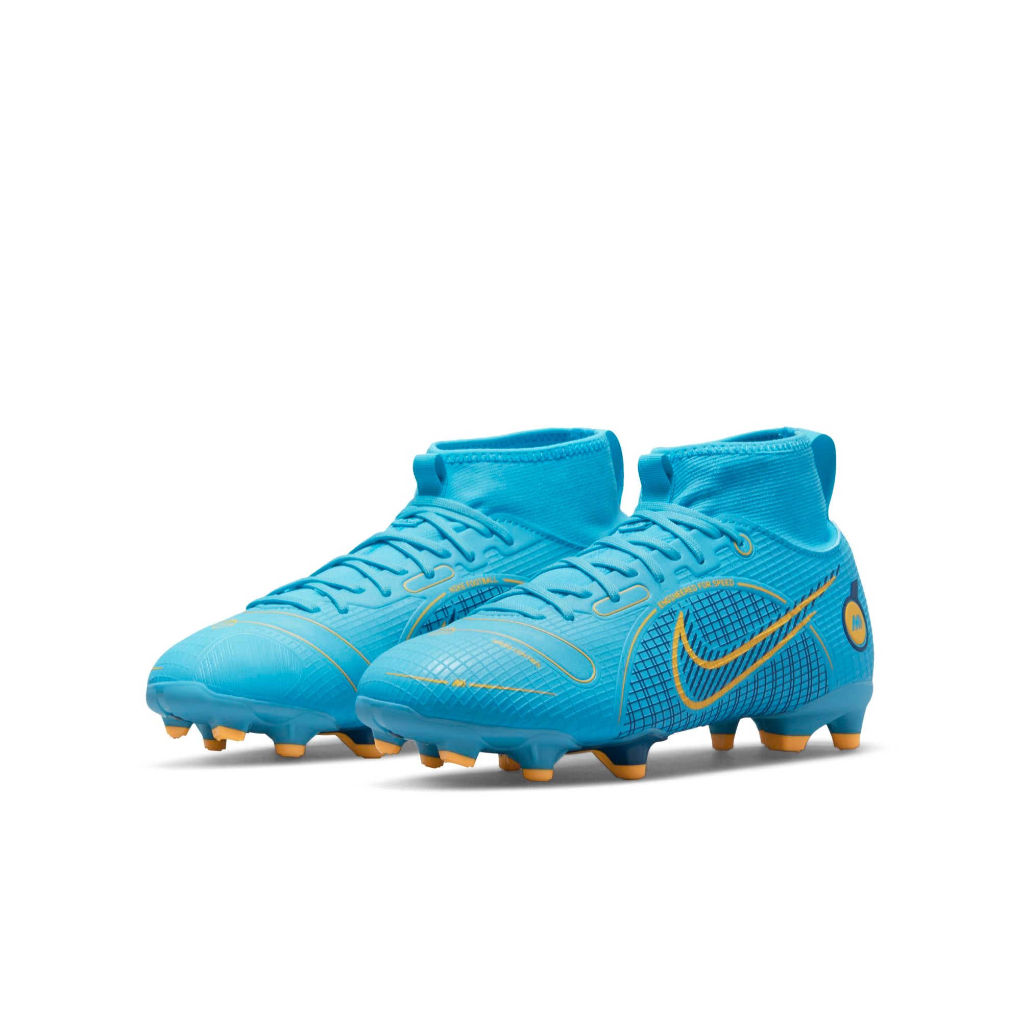 Nike Jr. Mercurial Superfly 8 Academy MG Little/Big Kids' Multi-Ground Soccer Cleats - DJ2854-484-NIKE by Nike | Available at Niky's Sports