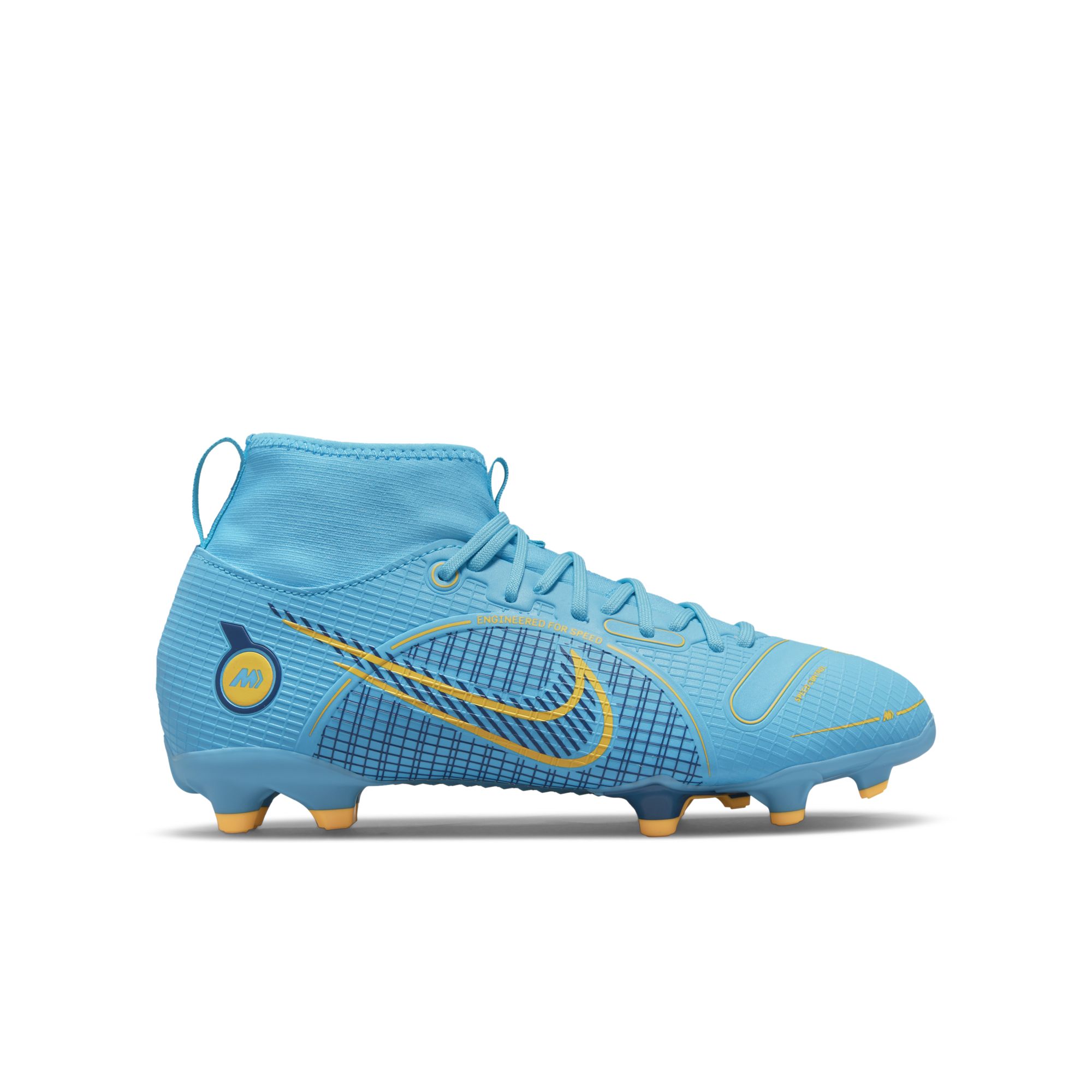 Nike Jr. Mercurial Superfly 8 Academy MG Little/Big Kids' Multi-Ground Soccer Cleats - DJ2854-484-NIKE by Nike | Available at Niky's Sports