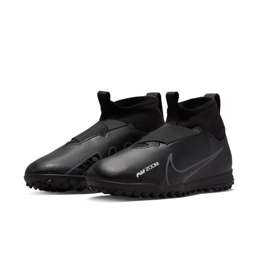 Nike Jr. Zoom Mercurial Superfly 9 Academy TF Little/Big Kids' Turf Soccer Shoes - DJ5616-001-NIKE by Nike | Available at Niky's Sports