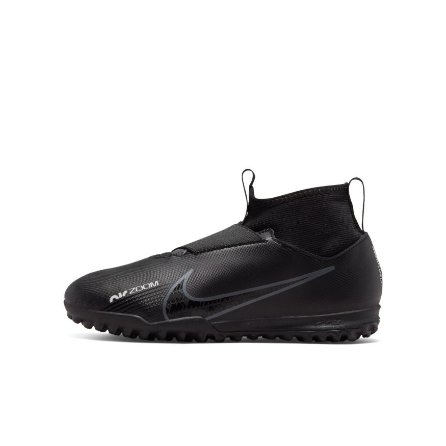 Nike Jr. Zoom Mercurial Superfly 9 Academy TF Little/Big Kids&#39; Turf Soccer Shoes - DJ5616-001-NIKE by Nike | Available at Niky&#39;s Sports