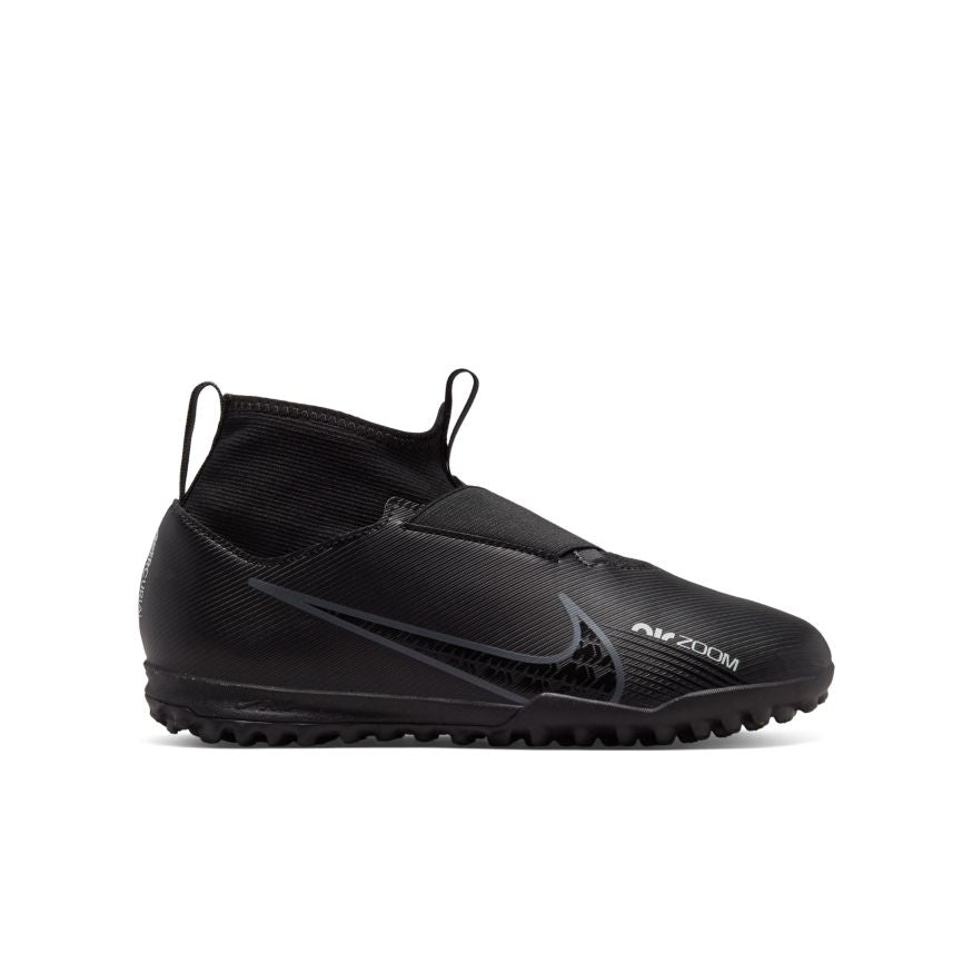 Nike Jr. Zoom Mercurial Superfly 9 Academy TF Little/Big Kids' Turf Soccer Shoes - DJ5616-001-NIKE by Nike | Available at Niky's Sports