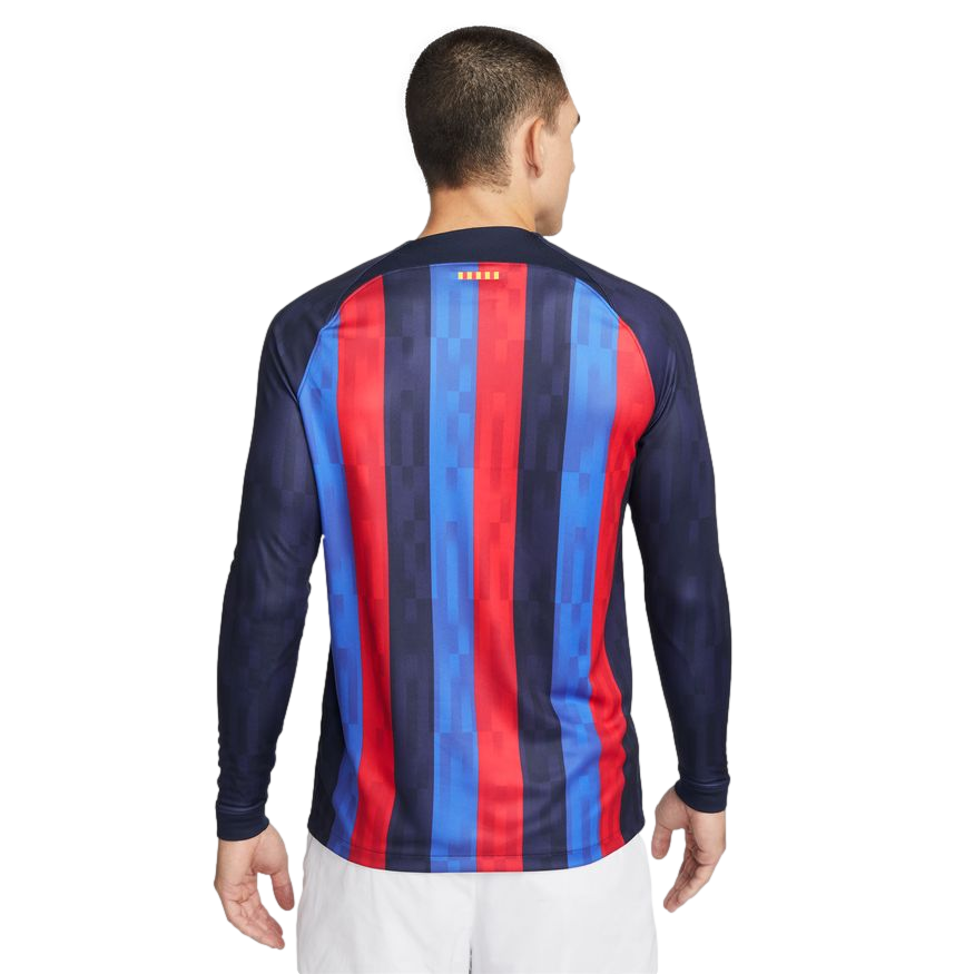 FC Barcelona 2022/23 Stadium Home Men's Nike Dri-FIT Long-Sleeve Soccer Jersey - DJ7657-452-NIKE by Nike | Available at Niky's Sports