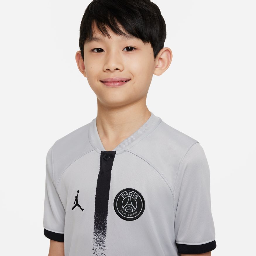 Paris Saint-Germain 2022/23 Stadium Away Big Kids' Nike Dri-FIT Soccer Jersey - DJ7863-078-NIKE by Nike | Available at Niky's Sports