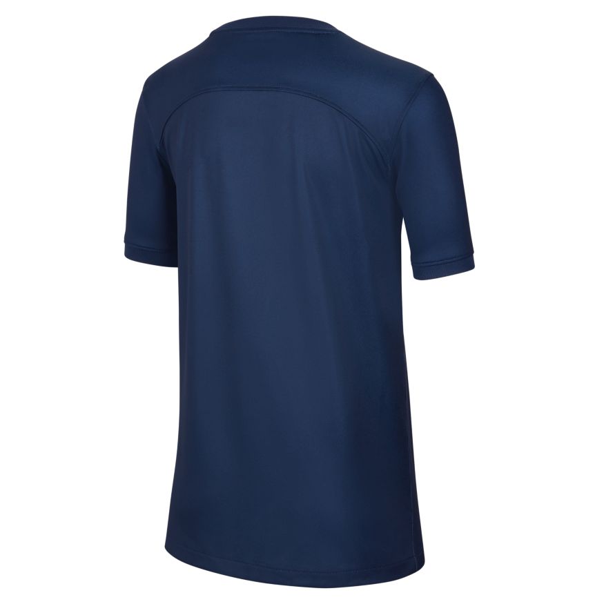 Paris Saint-Germain 2022/23 Stadium Home Big Kids' Nike Dri-FIT Soccer Jersey - DJ7865-411-NIKE by Nike | Available at Niky's Sports