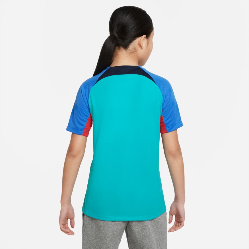 FC Barcelona Strike Big Kids' Nike Dri-FIT Short-Sleeve Soccer Top - DJ8720-360-NIKE by Nike | Available at Niky's Sports