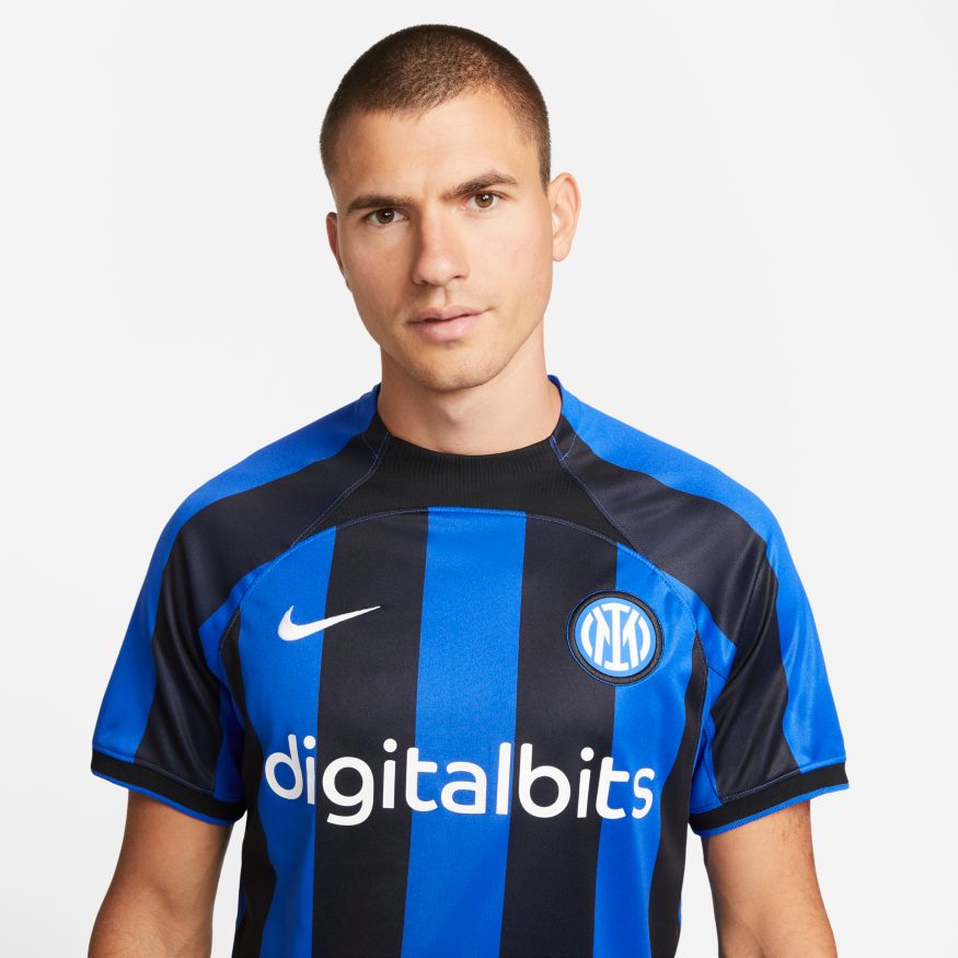 Nike Inter Milan 2022/23 Stadium Home Nike Dri-FIT Soccer Jersey - DM1842-409-NIKE by Nike | Available at Niky's Sports
