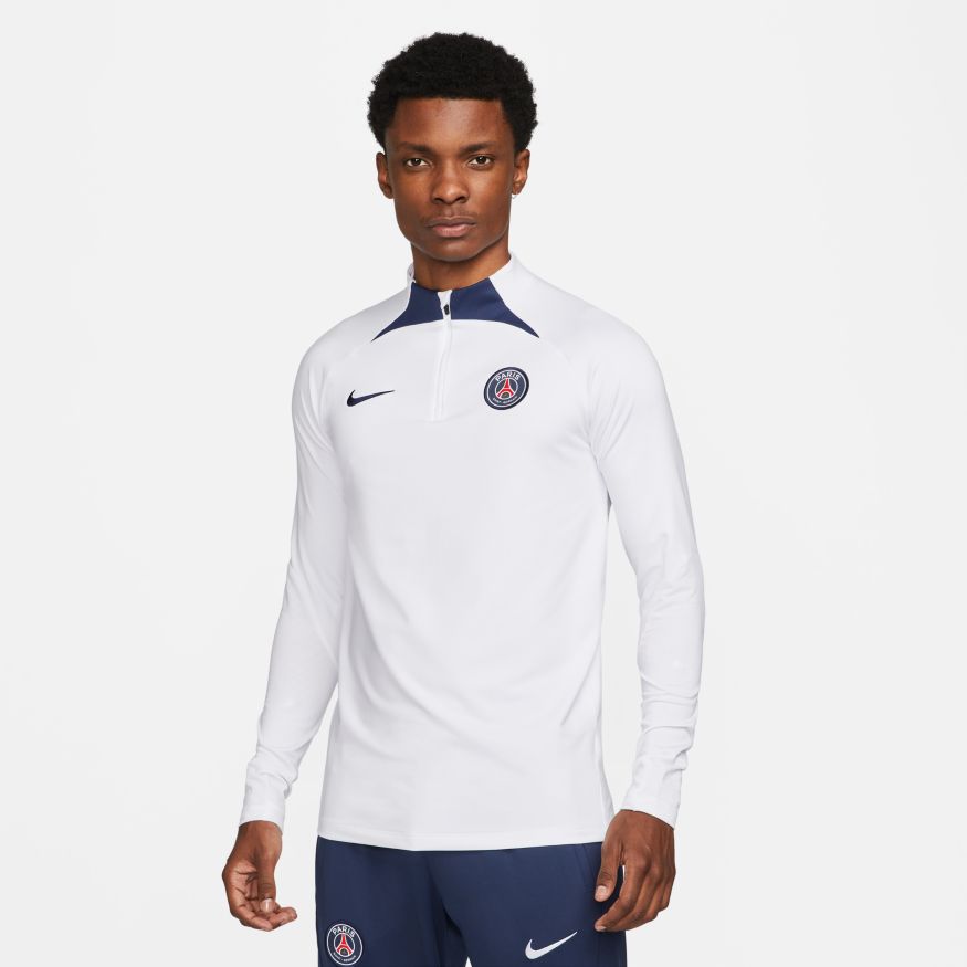 Paris Saint-Germain Strike Men's Nike Dri-FIT Soccer Drill Top - DM2458-101-NIKE by Nike | Available at Niky's Sports