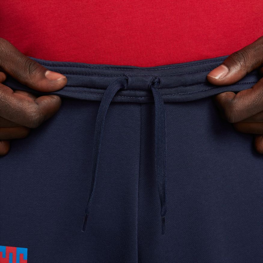 FC Barcelona Men's French Terry Soccer Pants - DM3148-451-NIKE by Nike | Available at Niky's Sports
