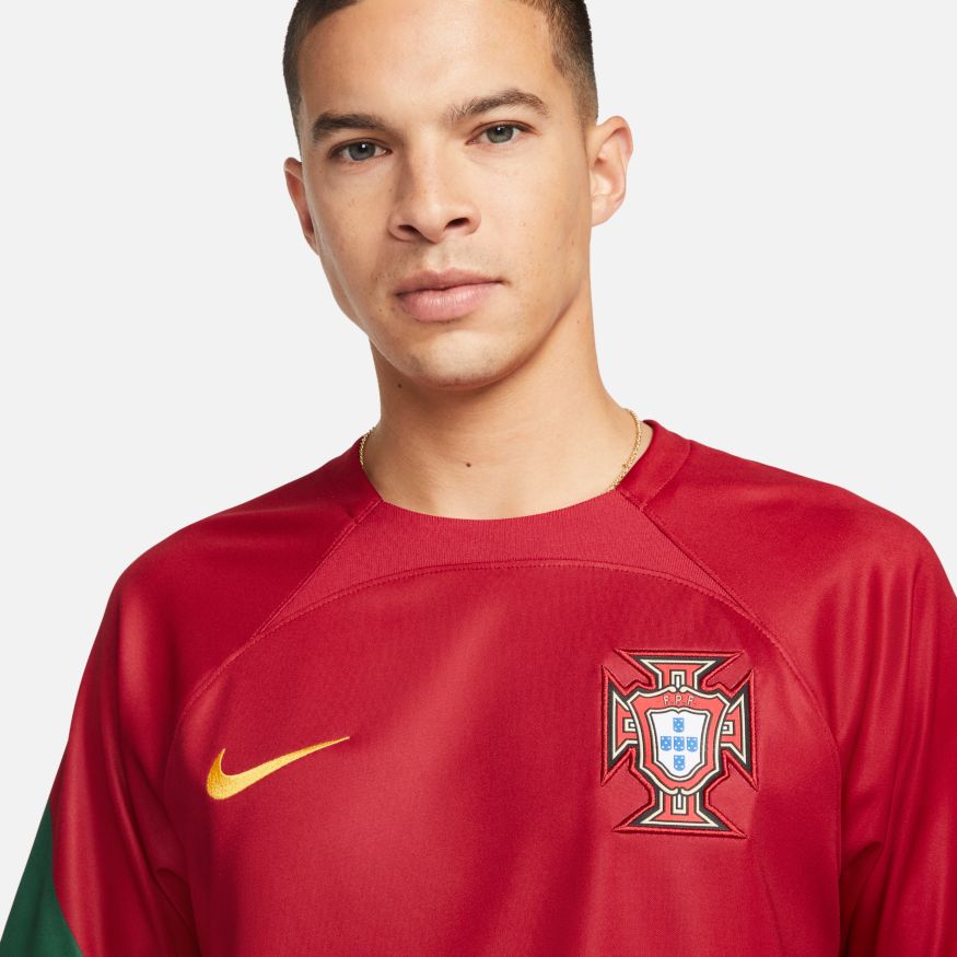 Nike Portugal 2022/23 Stadium Home Men's Dri-FIT Soccer Jersey - DN0692-628-NIKE by Nike | Available at Niky's Sports