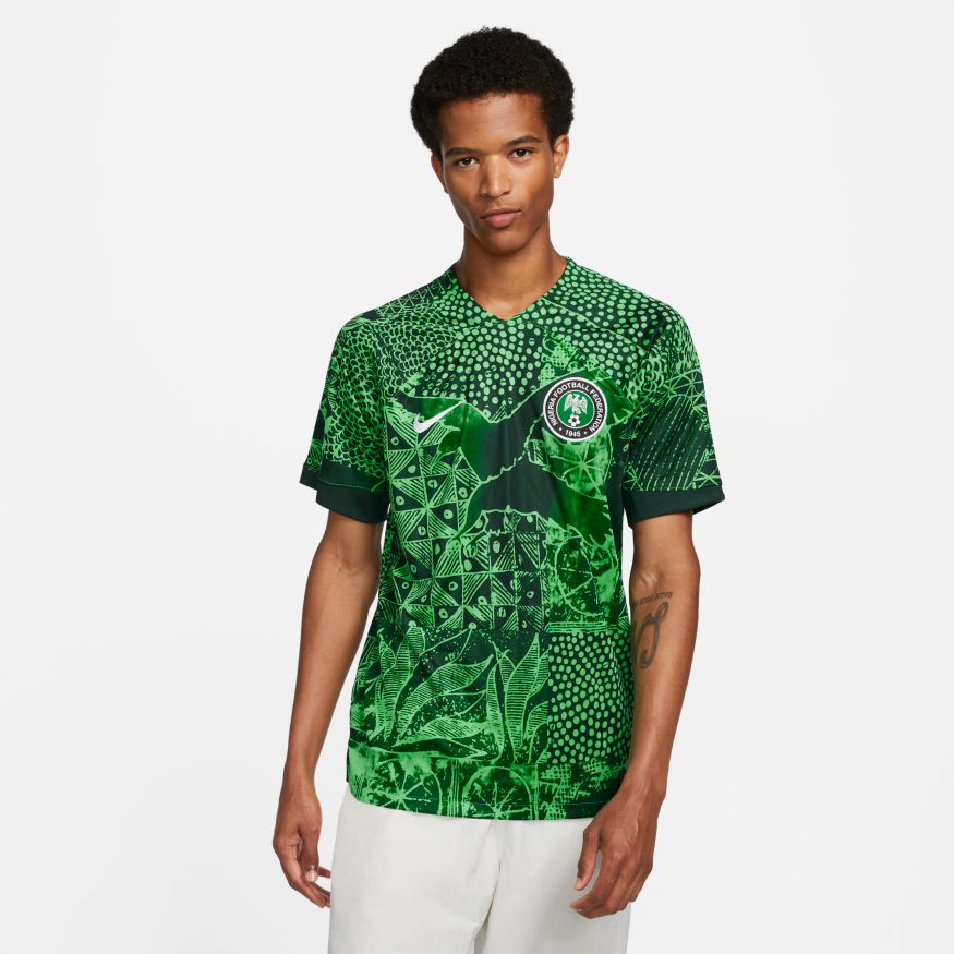 Nike Nigeria 2022 23 Stadium Home Men s Nike Dri FIT Soccer Jersey
