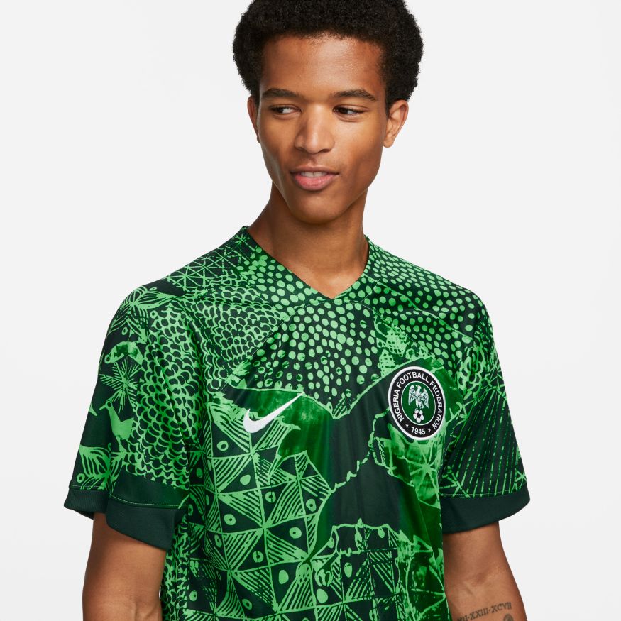 Nike Nigeria 2022/23 Stadium Home Men's Nike Dri-FIT Soccer Jersey - DN0696-329-NIKE by Nike | Available at Niky's Sports