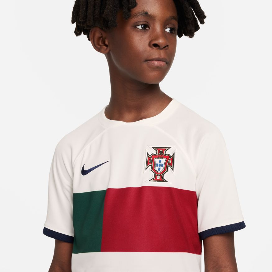Nike Portugal 2022/23 Stadium Away Big Kids' Nike Dri-FIT Soccer Jersey - DN0834-133-NIKE by Nike | Available at Niky's Sports