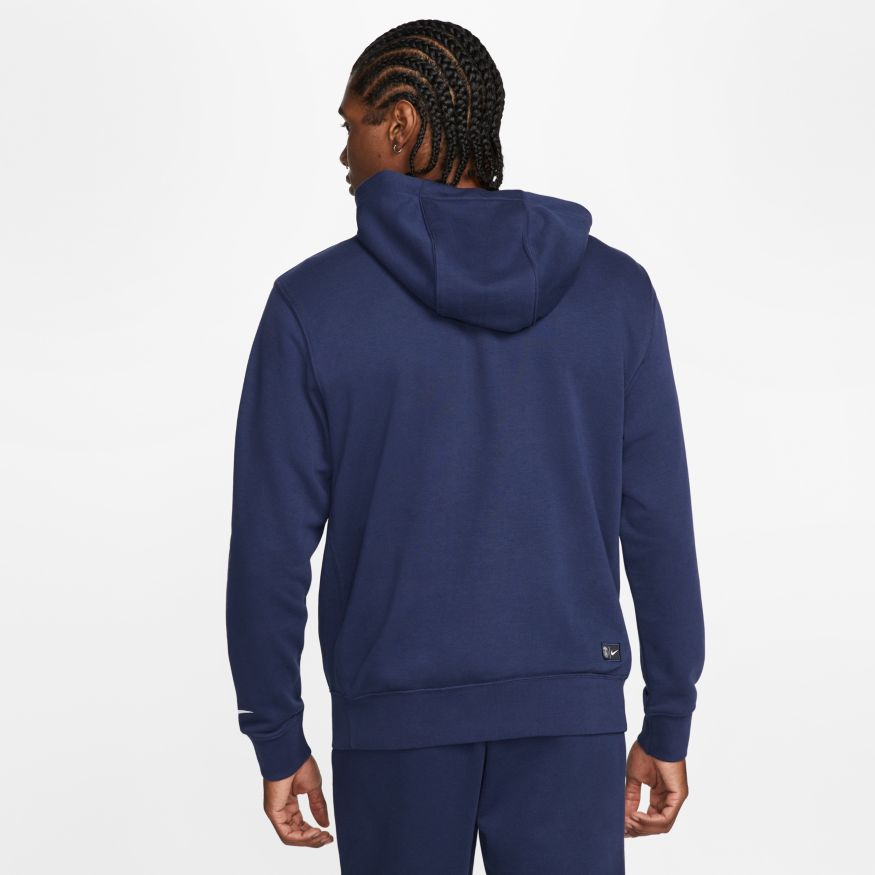 Paris Saint-Germain Men's French Terry Hoodie - DN1317-410-NIKE by Nike | Available at Niky's Sports
