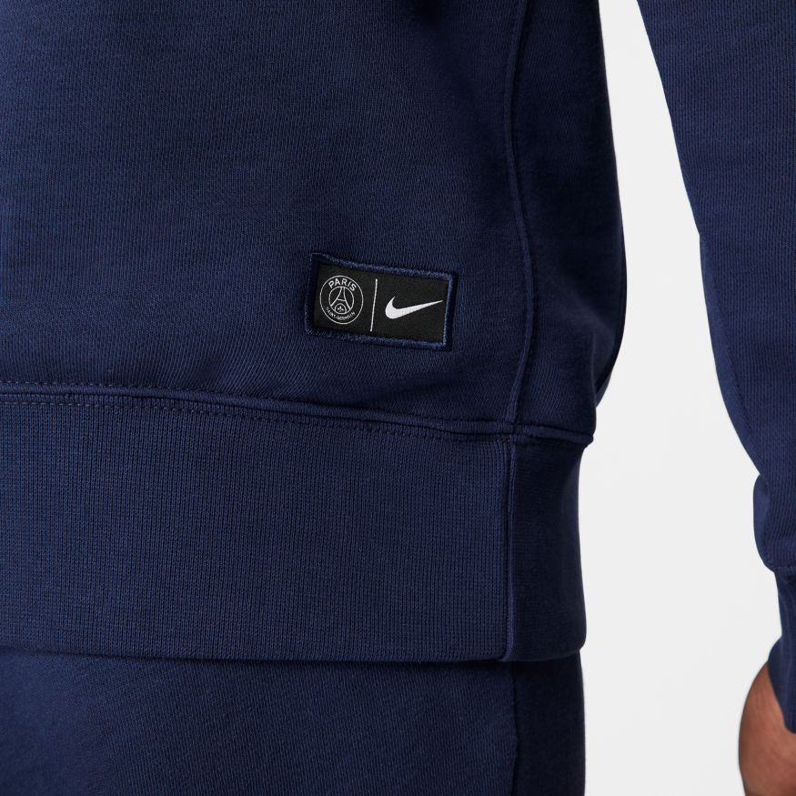 Paris Saint-Germain Men's French Terry Hoodie - DN1317-410-NIKE by Nike | Available at Niky's Sports