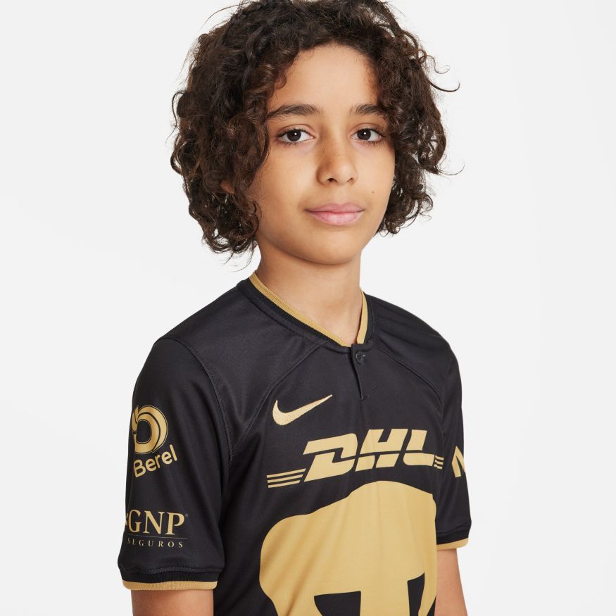 Nike Pumas UNAM 2023 Stadium Third Big Kids' Dri-FIT Soccer Jersey