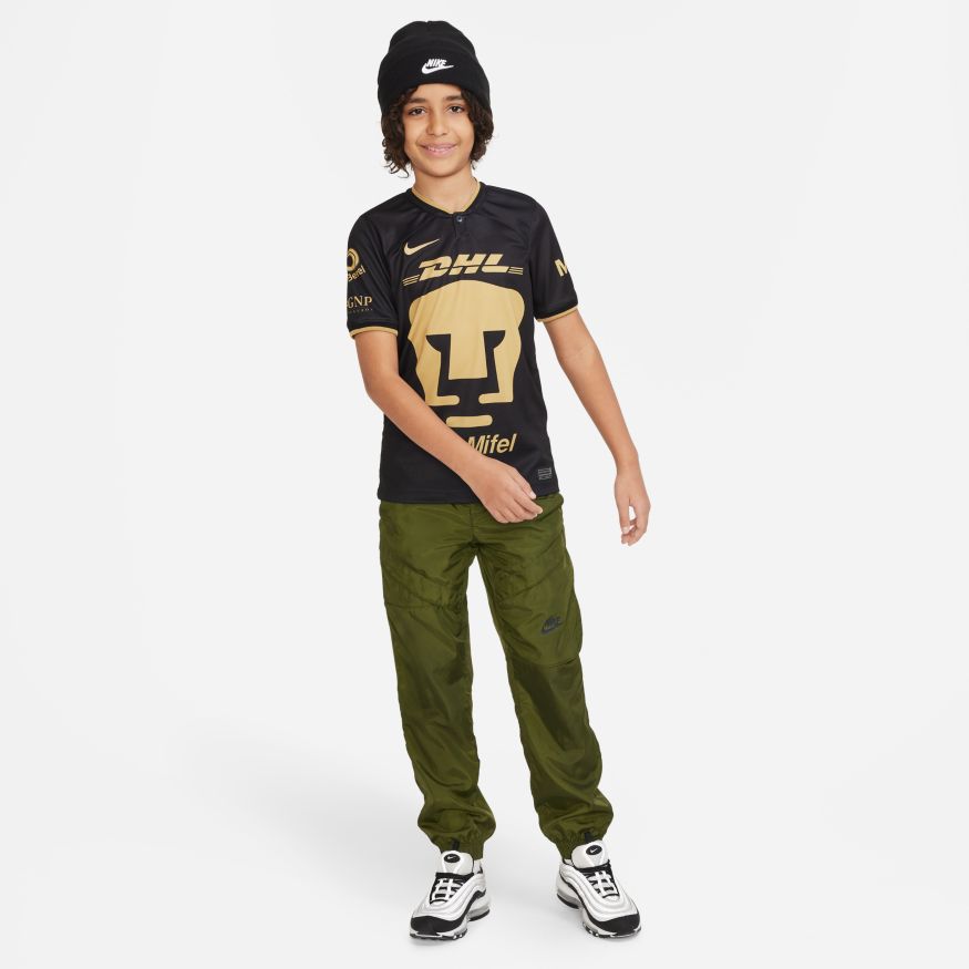Nike Pumas UNAM 2023 Stadium Third Big Kids' Dri-FIT Soccer Jersey - DO8579-010-NIKE by Nike | Available at Niky's Sports