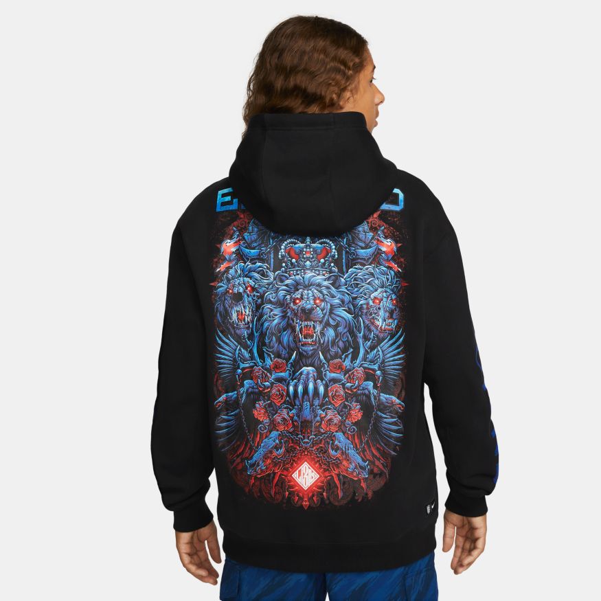 Nike England Men's Fleece Pullover Hoodie - DQ6142-010-NIKE by Nike | Available at Niky's Sports
