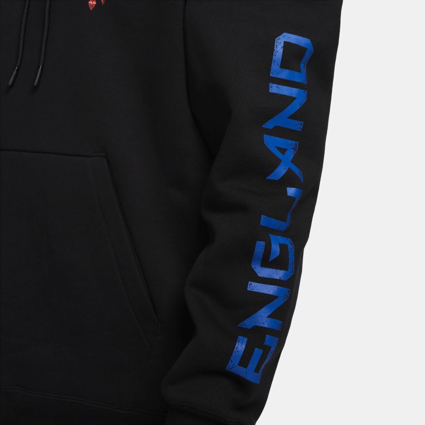 Nike England Men's Fleece Pullover Hoodie - DQ6142-010-NIKE by Nike | Available at Niky's Sports