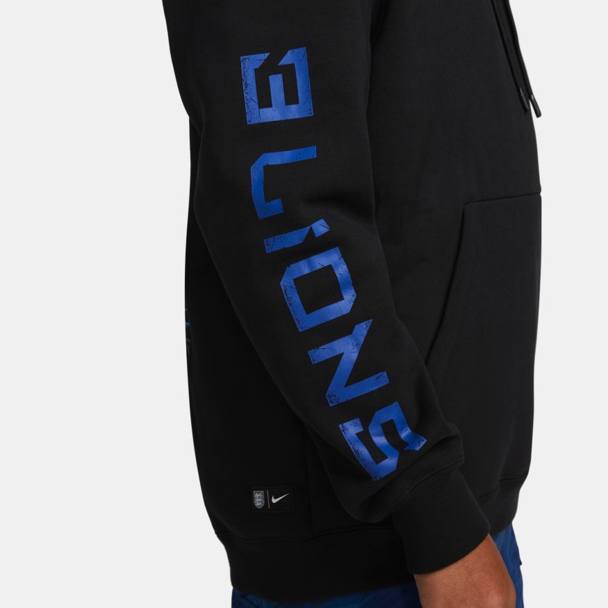 Nike England Men's Fleece Pullover Hoodie - DQ6142-010-NIKE by Nike | Available at Niky's Sports
