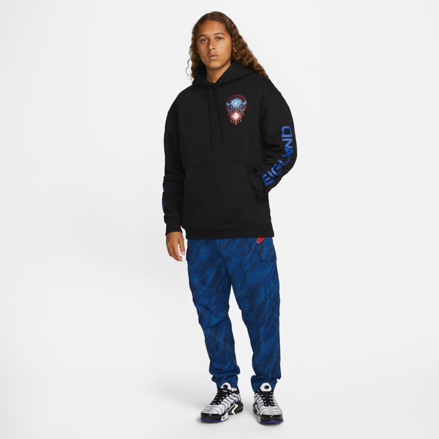 Nike England Men's Fleece Pullover Hoodie - DQ6142-010-NIKE by Nike | Available at Niky's Sports