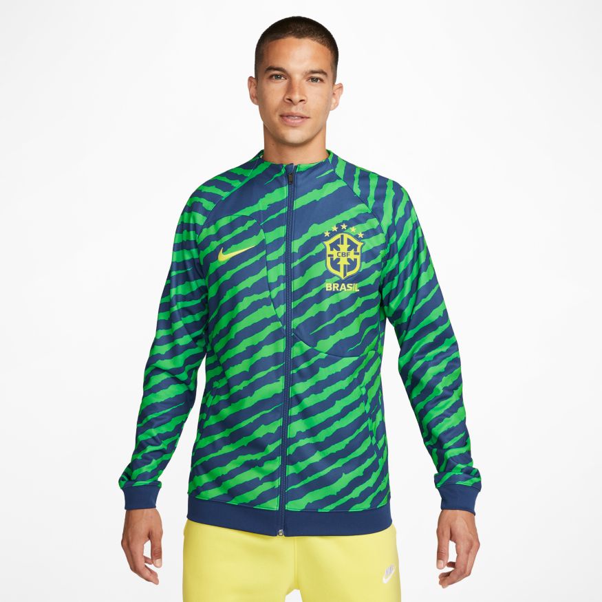 Nike Brazil CBF Academy Pro Full-Zip Knit Soccer Jacket 2022/23