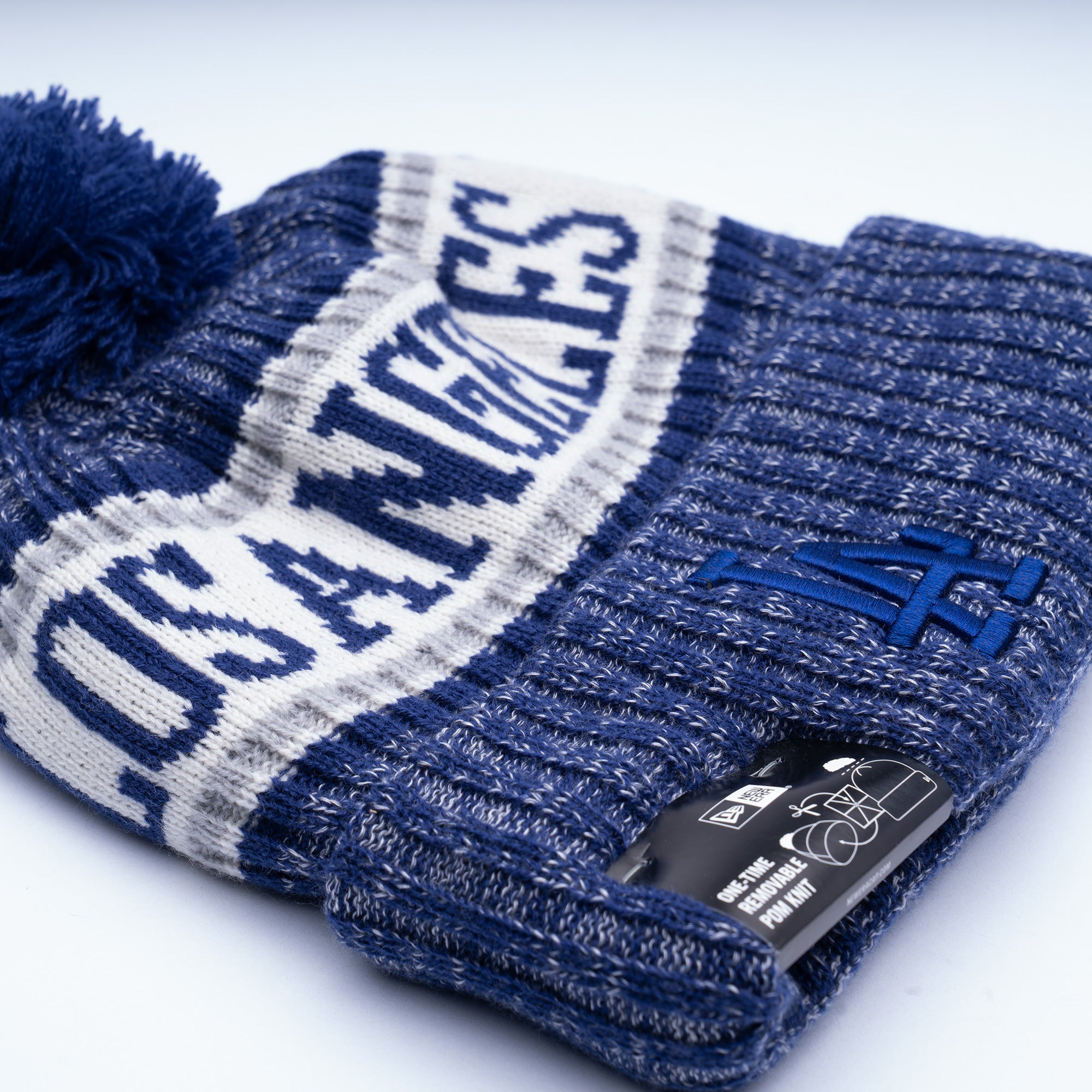Los Angeles Dodgers Sport Cuffed Knit Hat with Removable Pom