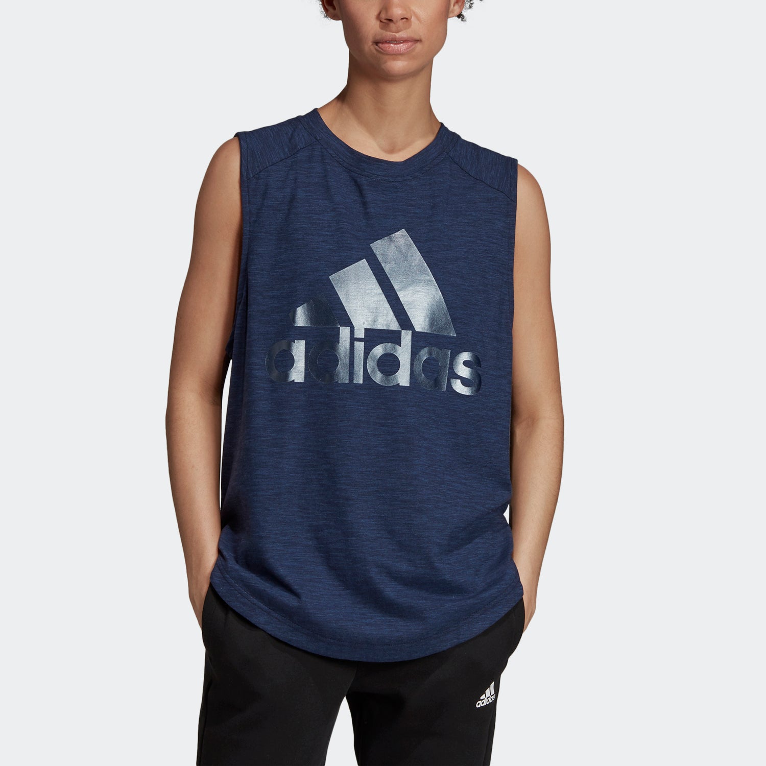 Women's Athletics ID Winners Muscle T-Shirt - Navy