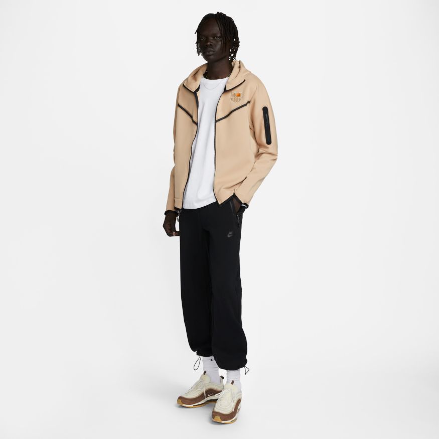 Nike FC Barcelona Tech Fleece Windrunner Men's Full-Zip Hoodie - DX4752-277-NIKE by Nike | Available at Niky's Sports