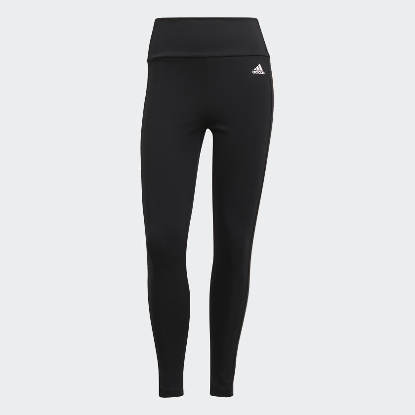 DESIGNED TO MOVE HIGH-RISE 3-STRIPES 7/8 SPORT TIGHTS - GL4040-ADIDAS by Adidas | Available at Niky's Sports