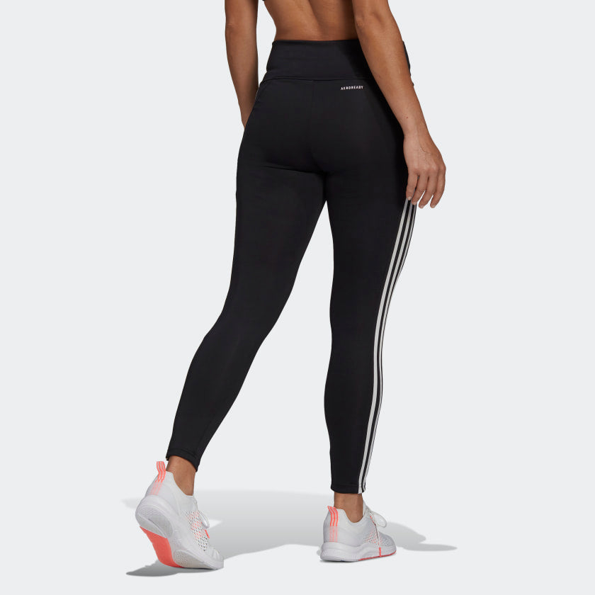 DESIGNED TO MOVE HIGH-RISE 3-STRIPES 7/8 SPORT TIGHTS - GL4040-ADIDAS by Adidas | Available at Niky's Sports