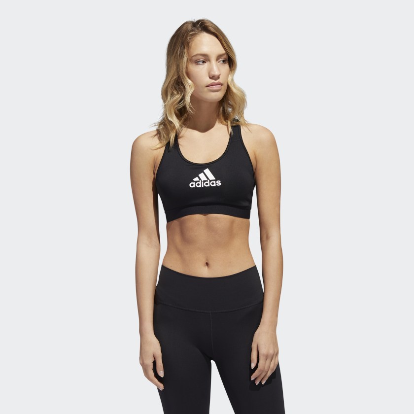 adidas Alphaskin Padded Sports Bra ($32) ❤ liked on Polyvore featuring  activewear, sports bras, adidas, racerbac…