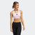 Women's DON'T REST ALPHASKIN PADDED BRA PINK - GJ9698-ADIDAS by Adidas | Available at Niky's Sports