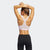 Women's DON'T REST ALPHASKIN PADDED BRA PINK - GJ9698-ADIDAS by Adidas | Available at Niky's Sports