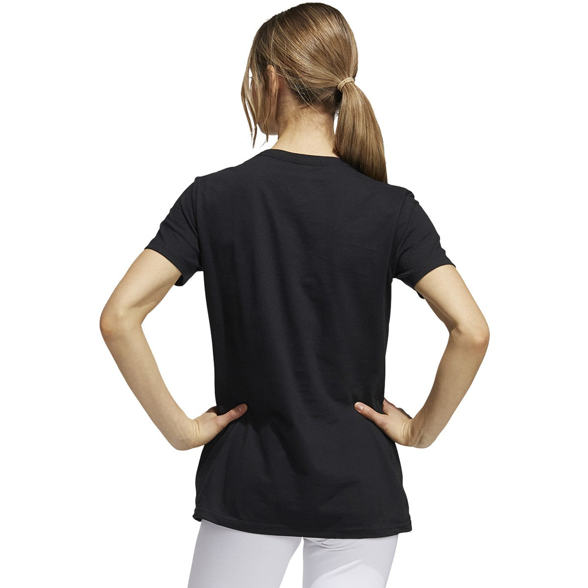 adidas Amplifier Women's Blank Tee - Black - EH4468-ADIDAS by Adidas | Available at Niky's Sports