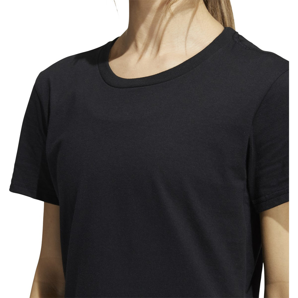 adidas Amplifier Women's Blank Tee - Black - EH4468-ADIDAS by Adidas | Available at Niky's Sports